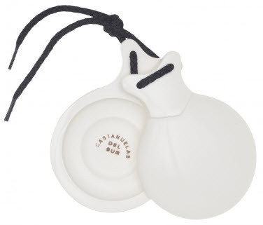 プロ用ホワイトガラスカスタネット | Flamenco Spain